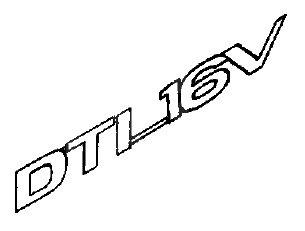 Napis "DTI 16V" na tył VECTRA B/ASTRA G/ZAFIRA A